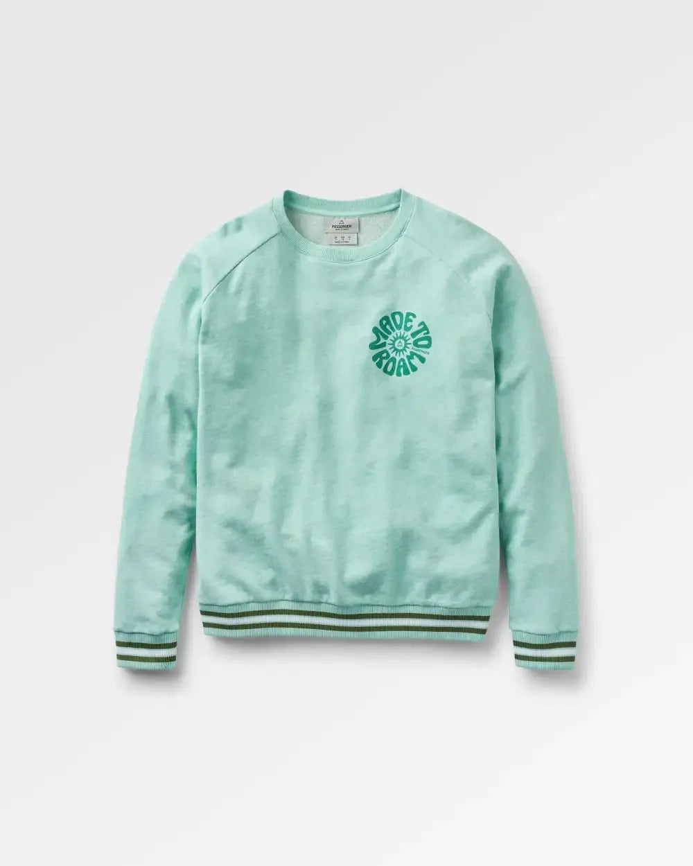 Fade Organic Cotton Sweatshirt - Aqua Marl
