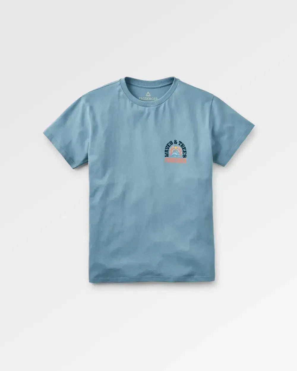 Dawning Recycled Cotton T-shirt - Faded Denim