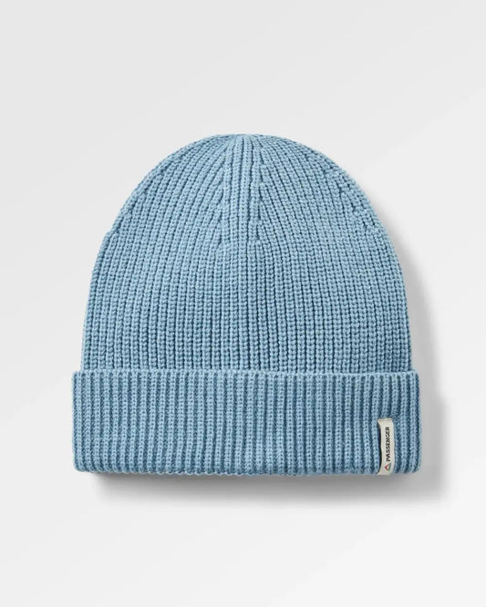 Compass Recycled Beanie - Ice Blue
