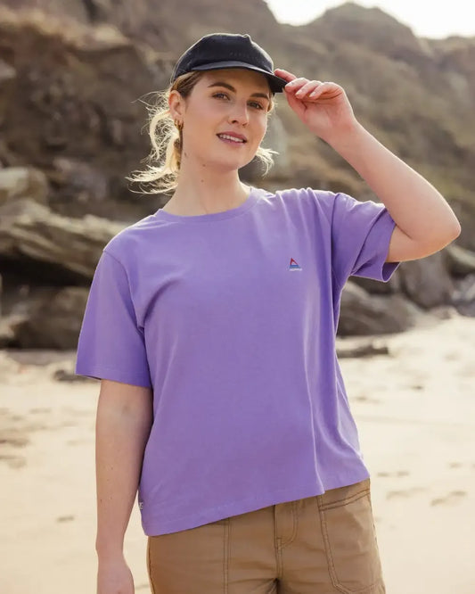 Classic Recycled Cotton T-Shirt - Retro Purple