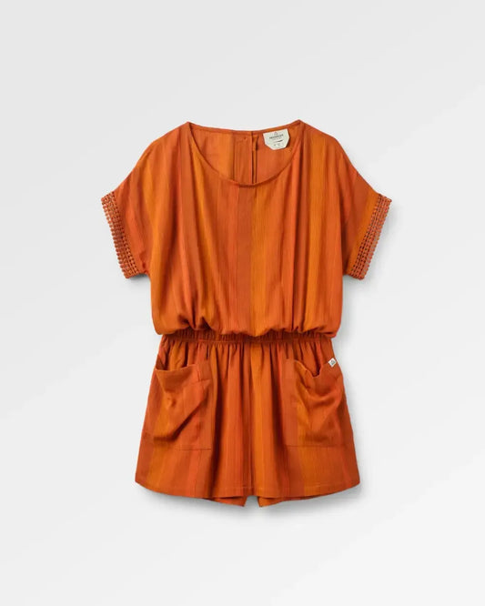 Clarity Short Skort Dress - Ember Orange Stripe