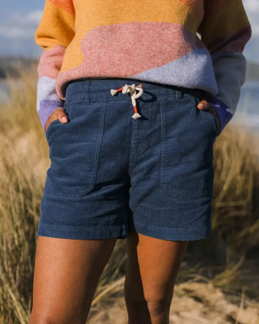 Avian Organic Cord Short - Dark Denim