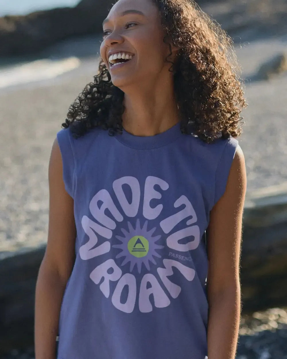 Easy Days Organic Cotton Vest - Purple Indigo