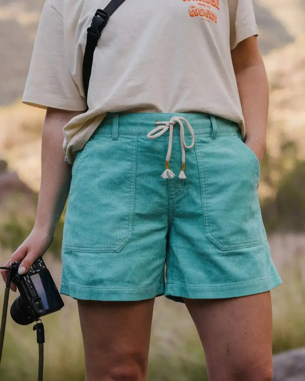 Avian Organic Cord Short - Aqua