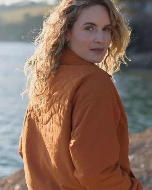 Tasi Recycled Insulated Jacket - Sunset Orange