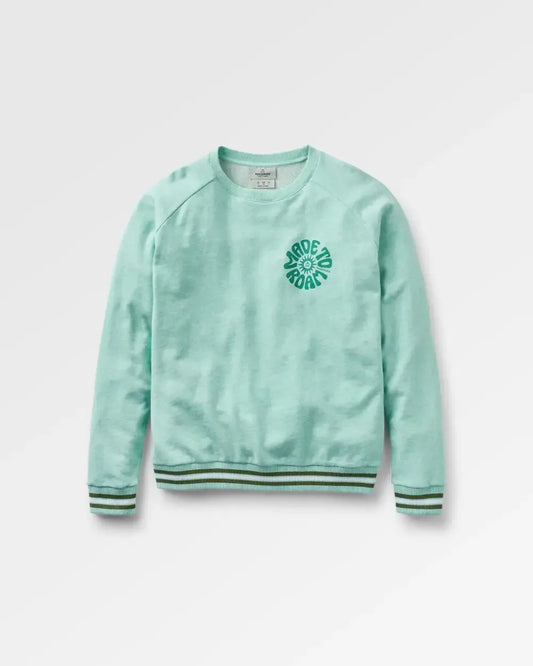 Fade Organic Cotton Sweatshirt - Aqua Marl