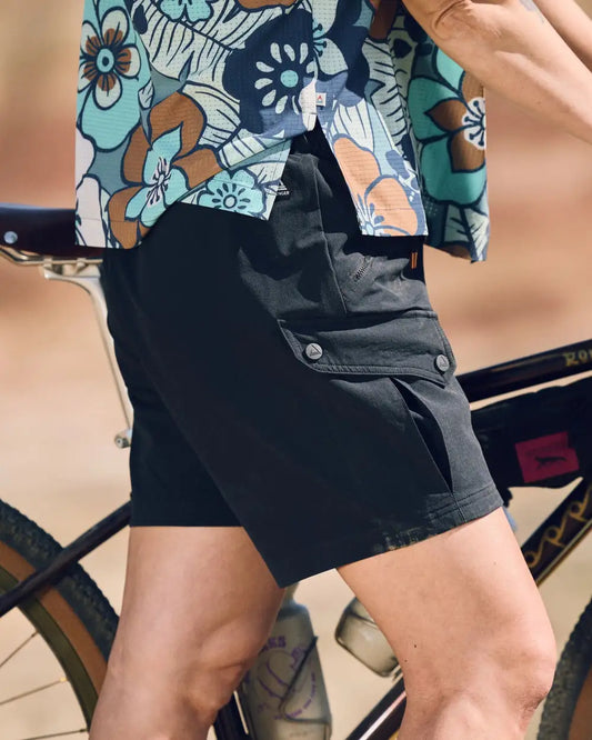 Sandstone Recycled Active Trail Short - Black