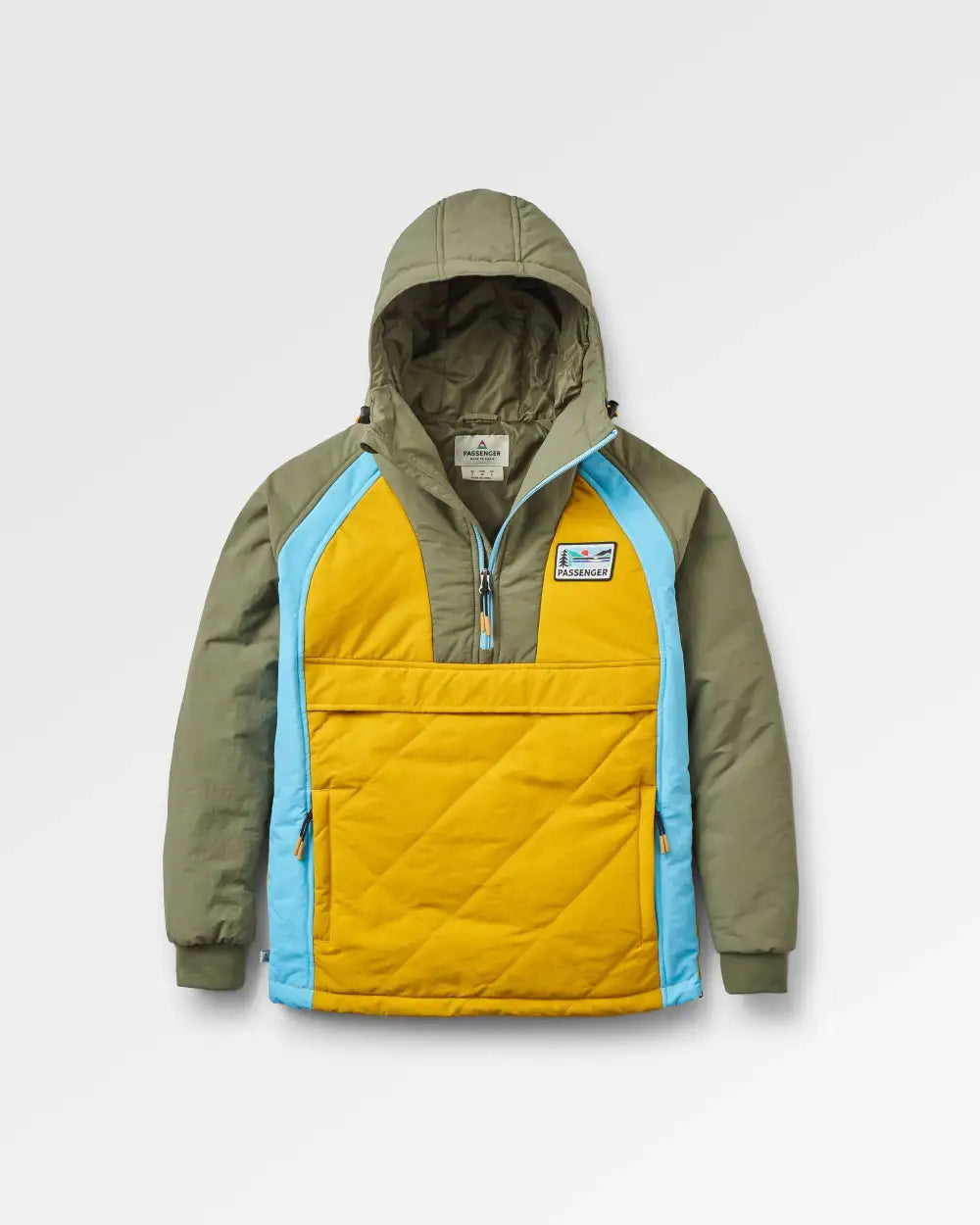 Ocean Recycled Insulated Jacket - Dusty Olive/Heritage Yellow
