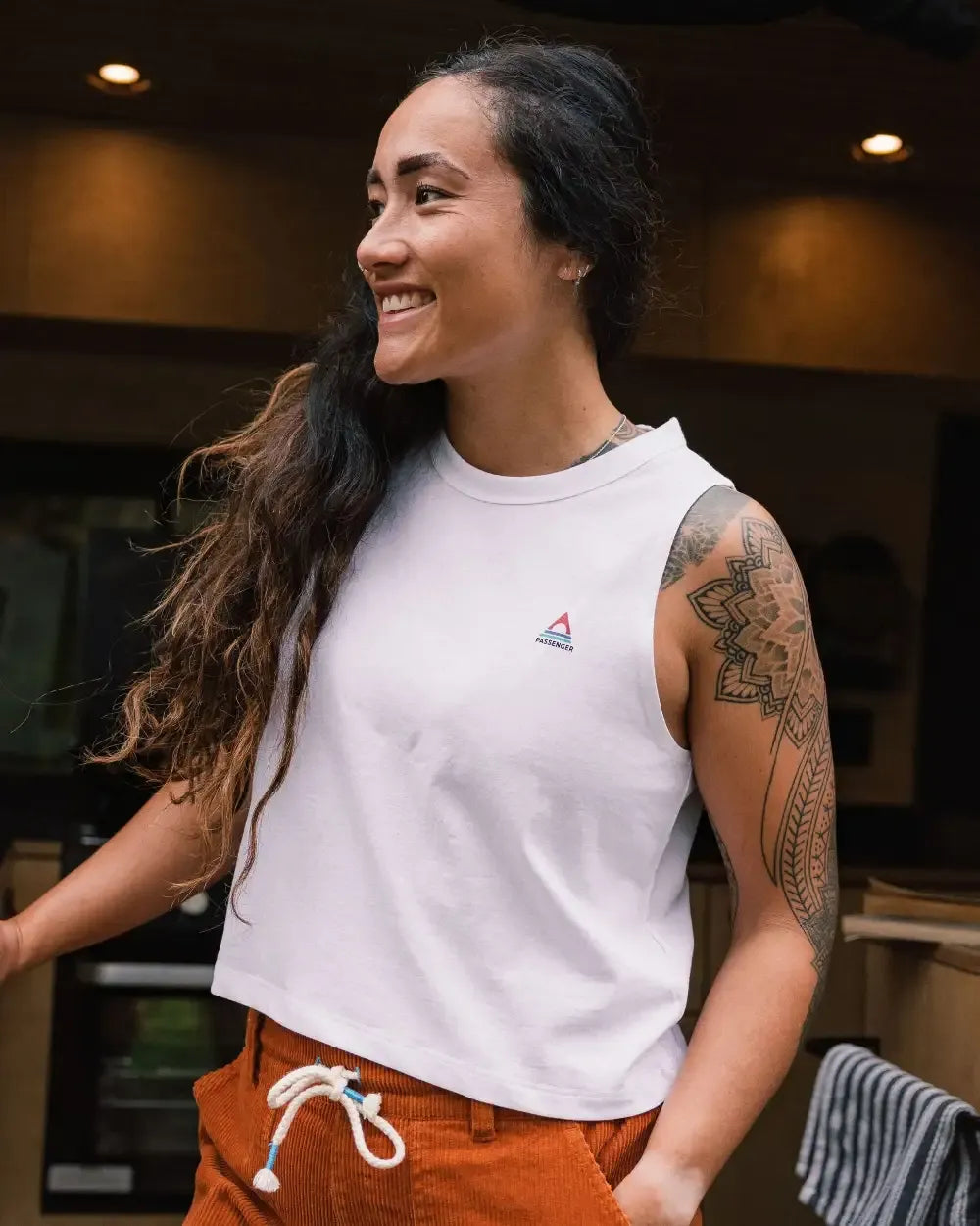 Classic Recycled Cotton Vest - White