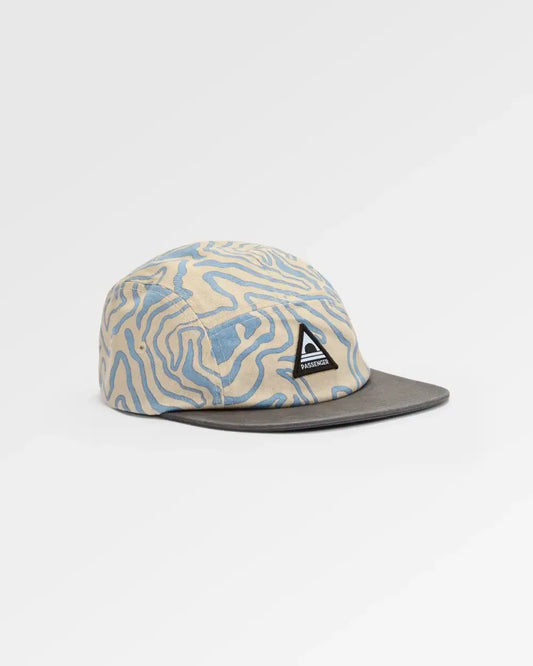 Coast Organic Cotton 5 Panel Snapback Cap - Strata Swirl Birch