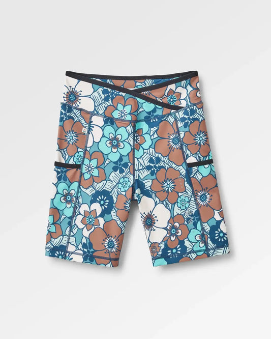 Mantra Recycled Active Short - Vintage Floral Aqua