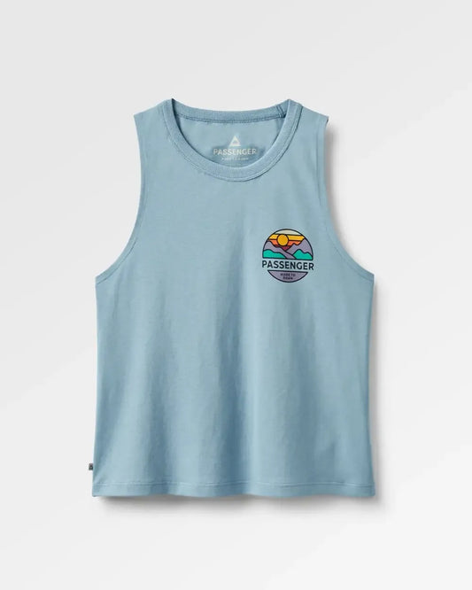 Laidback Recycled Cotton Vest - Faded Denim