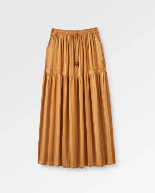 Zephyr Woven Maxi Skirt - Spruce Yellow Stripe