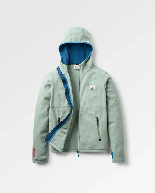 Crest Recycled  Fleece Hoodie - Pistachio