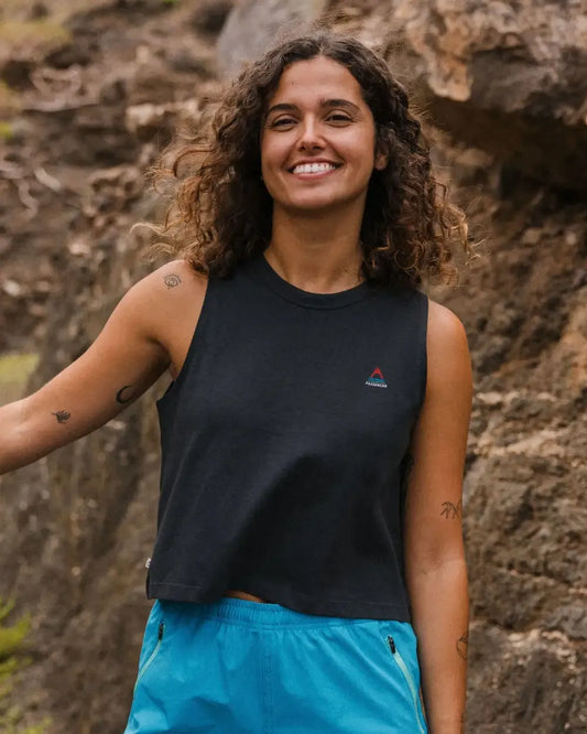 Classic Recycled Cotton Vest - Black